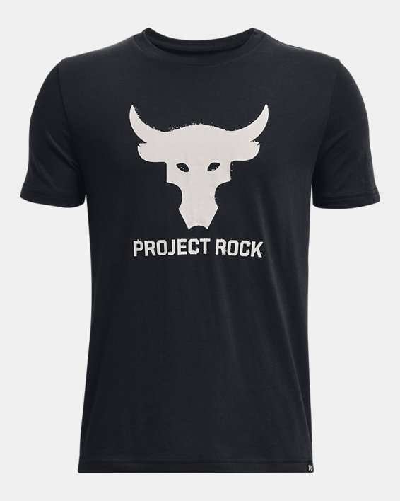 เสื้อยืดแขนสั้น Project Rock Brahma Bull สำหรับเด็กผู้ชาย in Black image number 0